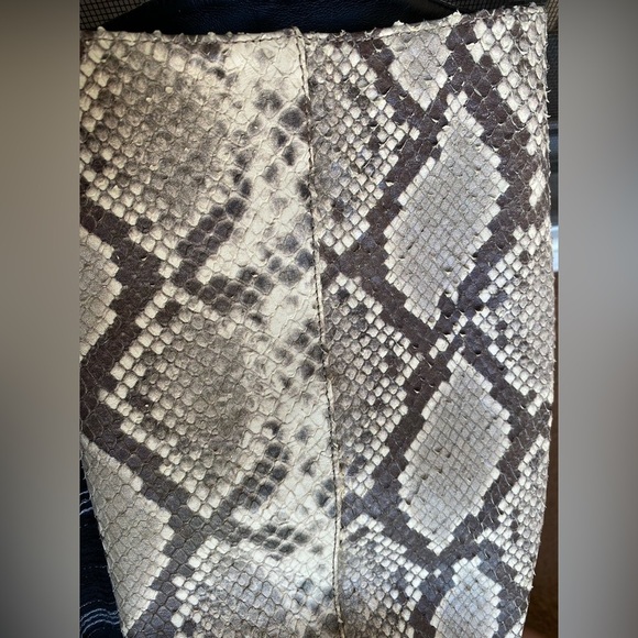 Ann Demeulemeester Snakeskin Leather 36.5 Made in Italy  Over the Knee Boots - Picture 10 of 11